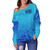 Fiji Off Shoulder Sweatshirt Fiji Independence 1970 Tapa Style