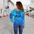 Fiji Off Shoulder Sweatshirt Fiji Independence 1970 Tapa Style