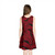 Hawaii Girls Sleeveless Sundress Tribal Pattern Polynesian Red