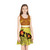 Hawaii Polynesian Tribal Patterns Hibiscus Flowers Yellow Color Girls Sleeveless Sundress