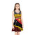 Papua New Guinea Girls Sleeveless Sundress PNG Flag With Tribal Pattern