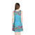 Hawaii Girls Sleeveless Sundress Ginger Flowers Blue Version