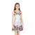 Hawaii Girls Sleeveless Sundress Ginger Flowers White Version