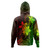 Samoa Hoodie Plumeria Flowers Vintage Style Reggae Colors