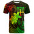 Fiji T-Shirt Plumeria Flowers Vintage Style Reggae Colors