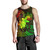 Samoa Tank Top Plumeria Flowers Vintage Style Reggae Colors