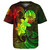 Tahiti Baseball Shirt Plumeria Flowers Vintage Style Reggae Colors
