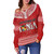 Tonga Custom Personalised Off Shoulder Sweatshirt Happy National Day