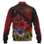 Papua New Guinea Baseball Jacket Birds Of Paradise With Flag Color Style