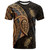 Fiji T-Shirt Golden Turtles Fiji Tribal Pattern