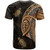 Fiji T-Shirt Golden Turtles Fiji Tribal Pattern