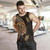 Fiji Tank Top Golden Turtles Fiji Tribal Pattern