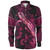 Guam Long Sleeve Shirt Sea Turtle With Blooming Hibiscus Flowers Tribal Maroon