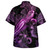 Samoa Hawaiian Shirt Sea Turtle With Blooming Hibiscus Flowers Tribal Purple