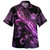 Samoa Hawaiian Shirt Sea Turtle With Blooming Hibiscus Flowers Tribal Purple