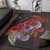 Papua New Guinea Area Rug Birds Of Paradise With Flag Color Style