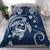 Guam Bedding Set Turtle Polynesian Pattern Blue Ver