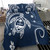 Guam Bedding Set Turtle Polynesian Pattern Blue Ver