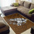 Hawaii Area Rug Sea Turtle With Plumeria Polynesian Patterns Retro Style