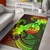Tahiti Area Rug Plumeria Flowers Vintage Style Reggae Colors