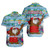 Fiji Short Sleeve Shirt Custom Merry Christmas Bula Santa Marau na Kerisimasi Fiji