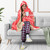 Hawaii Hooded Blanket Mele Kalikimaka Merry Christmas Tree Pineapple Tropical