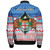 Fiji Bomber Jacket Merry Christmas Born Fijian Masi Knitted Ugly Christmas Pattern