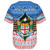 Fiji Baseball Shirt Merry Christmas Born Fijian Masi Knitted Ugly Christmas Pattern