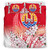 Tahiti Bedding Set Polynesian Pattern Style White Flowers