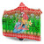 Hawaii Hooded Blanket Santa Surfing Mele Kalikimaka Style