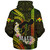 Hawaii Sherpa Hoodie Pray For Maui Polynesian Pattern