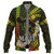 Hawaii Baseball Jacket Pray For Maui Polynesian Pattern