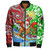 Hawaii Bomber Jacket Mele Kalikimaka & Hauoli Makahiki Hou Hawaiian Tatau Christmas