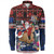 New Zealand Long Sleeve Shirt Santa Riding Kiwi Bird Meri Kirihimete Ugly Christmas Maori Patterns