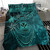 Hawaii Bedding Set Kanaka Maoli Tropical Leaves Polynesian Pattern