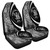 Niue Car Seat Covers Lauhala White Circle Style