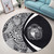 Nauru Round Rug Lauhala White Circle Style