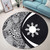 Philippines Filipinos Round Rug Lauhala White Circle Style