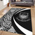 Tuvalu Area Rug Lauhala White Circle Style