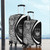 Tuvalu Luggage Cover Lauhala White Circle Style