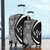 Kosrae Luggage Cover Lauhala White Circle Style