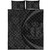 New Zealand Quilt Bed Set Lauhala Gray Circle Style