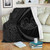 Marquesas Islands Premium Blanket Lauhala Gray Circle Style