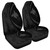 Papua New Guinea Car Seat Covers Lauhala Gray Circle Style