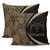 Tokelau Pillow Cover Lauhala Gold Circle Style