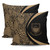 Tuvalu Pillow Cover Lauhala Gold Circle Style