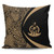Vanuatu Pillow Cover Lauhala Gold Circle Style