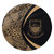 Tuvalu Round Rug Lauhala Gold Circle Style