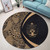 Solomon Islands Round Rug Lauhala Gold Circle Style