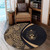 Solomon Islands Round Rug Lauhala Gold Circle Style